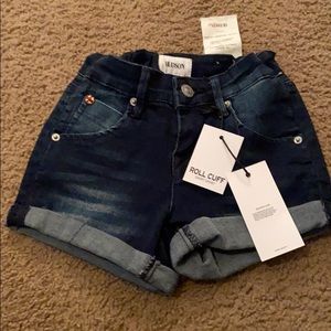 Hudson Girls Roll Cuff Shorts Size 8
